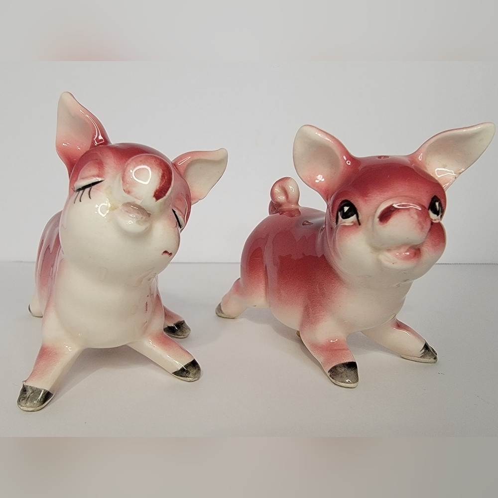 Vintage Piggy Salt and Pepper Shakers